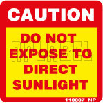110007 Do Not Expose To Direct Sunlight Labels 110007 Do Not Expose To Direct Sunlight Labels