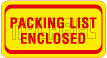 140037 Packing List Enclosed Sticker 140037 Packing List Enclosed Sticker