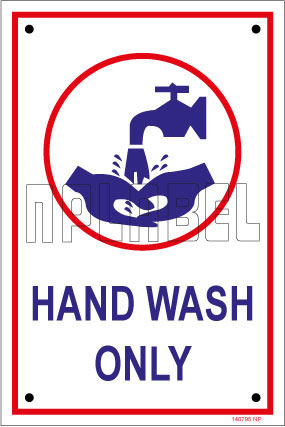 140795 Wash Hands Instructions Name Plates & Signs 140795 Wash Hands Instructions Name Plates & Signs