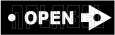 142836R - OPEN Arrow Label - Right 142836R - OPEN Arrow Label - Right
