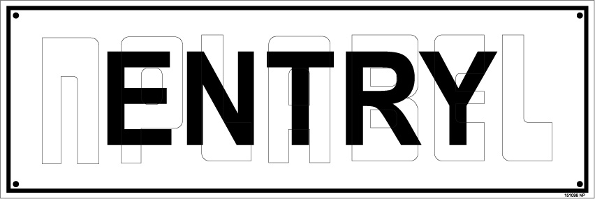 151098 Entry Sign Name Plates 151098 Entry Sign Name Plates
