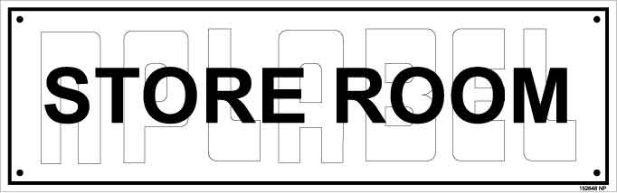152648 Store Room Name Plates 152648 Store Room Name Plates