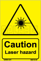 160016 CUATION Laser Hazard Stickers 160016 CUATION Laser Hazard Stickers