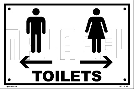 160115 Toilets Sign Name Plate 160115 Toilets Sign Name Plate