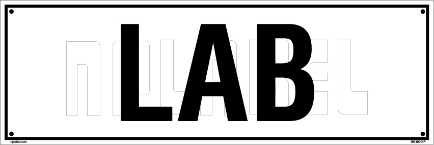 160180 LAB Name Plate 160180 LAB Name Plate