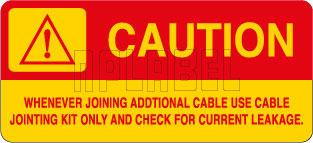 420027 Caution - Use Cable Jointing Kit Labels 420027 Caution - Use Cable Jointing Kit Labels