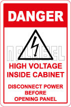 570567ML Danger - High Voltage Sign Metal Labels 570567ML Danger - High Voltage Sign Metal Labels