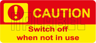 581103 Switch Off Caution Labels & Stickers 581103 Switch Off Caution Labels & Stickers