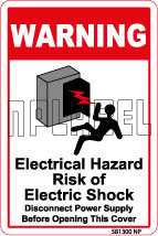 581300 Electrical Hazard Caution Stickers & Labels 581300 Electrical Hazard Caution Stickers & Labels