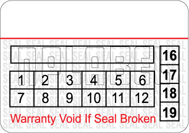 591065 Tamper Proof Security Warranty Void Label 591065 Tamper Proof Security Warranty Void Label
