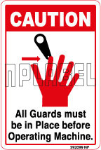 592099 All Guards Must be in Place Instructions 592099 All Guards Must be in Place Instructions