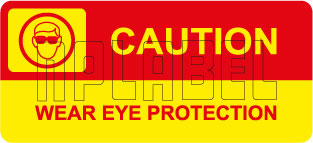 770601 Wear Eye Protection Caution Sticker 770601 Wear Eye Protection Caution Sticker
