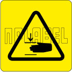 770614 Flying Knife Warning Sign Stickers & Labels 770614 Flying Knife Warning Sign Stickers & Labels