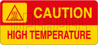 K20485 High Temperature Caution Signs Stickers K20485 High Temperature Caution Signs Stickers
