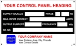 Control Panel Labels CP001_152x92mm