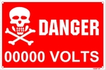 142407R Danger Voltage Indication Label