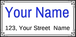 142713 Customize Name Plate 150x75mm