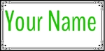 142713 Customize Name Plate 130x65mm