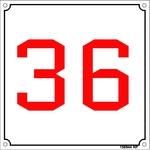 150944 Customize Number Plate Size 100x100mm