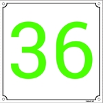 150944 Customize Number Plate Size 100x100mm