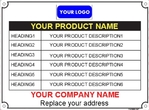 152960 Customize Labels Size 75x55mm