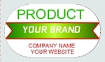 160133S1 Customize Oblong Dome Labels