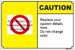 152607C Caution Name Plate Size 135x90mm