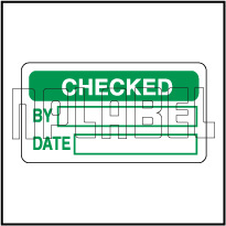 110001 Checked Quality Control Sticker