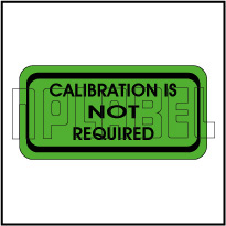 110012 Calibration Not Required Stickers
