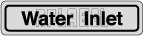 120011AS Water Inlet Sticker 120011AS Water Inlet Sticker