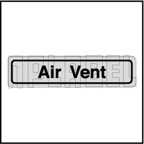 120011BS Air Vent Sticker