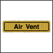 120011BG Air Vent Sticker