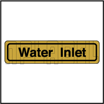 120011AG Water Inlet Sticker