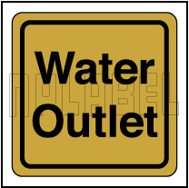 120011CG Water Outlet Stickers