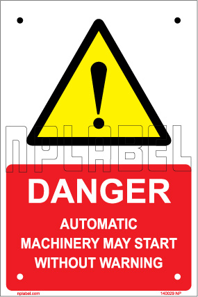 140029 Automatic Machinery Sign Machinery Plates 140029 Automatic Machinery Sign Machinery Plates