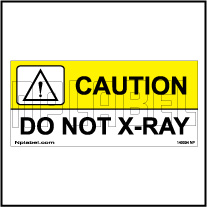 140034 Caution - Do Not X-RAY Labels & Stickers