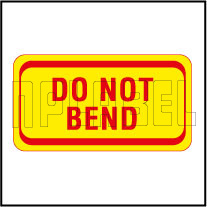 140036 Do Not Bend Shipping Sticker
