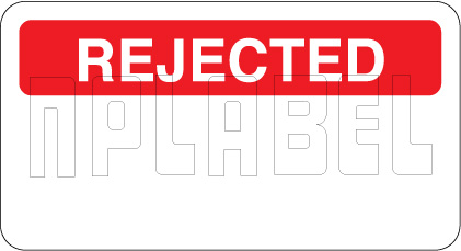 140383 Rejected Paper Sticker 140383 Rejected Paper Sticker