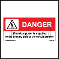 140541 Danger Electrical Power Stickers & Labels