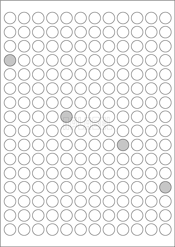GU14204R Multipurpose A4 Sheets - Round Sticker GU14204R Multipurpose A4 Sheets - Round Sticker