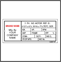 142067 Customize Induction Motor Labels