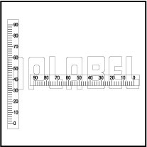 142422 Measuring Scale Sticker 90-0mm