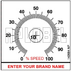142684ML Customize Potentiometer Metal Label 142684ML Customize Potentiometer Metal Label