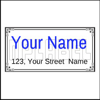 142713 Customize House Name Plate