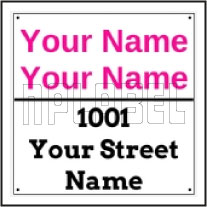 142715 Customize Name Plate