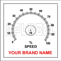 142736ML Customize Potentiometer Metal Label