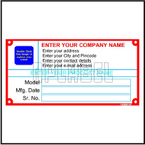 142829 Customize Aluminium Name Plate