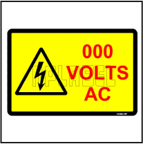 143052 Customize Voltage Sign Label