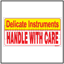 150450 Handle with Care Stickers for Delicate Instruments