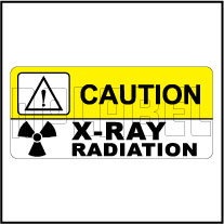 150517 X-Ray Radiation Caution Labels & Sticker